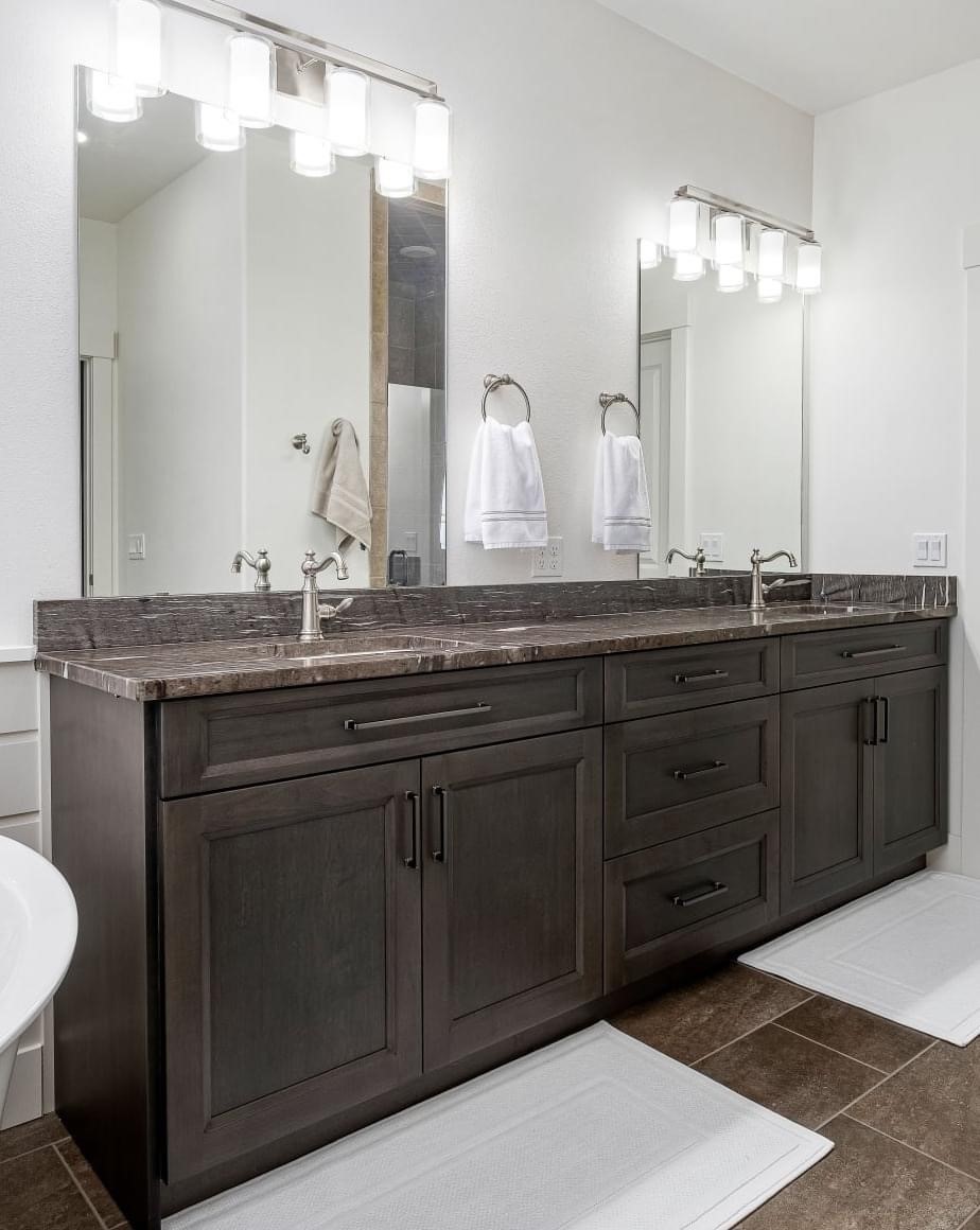Bathroom Remodel - Natural Stone Countertop Billings Montana